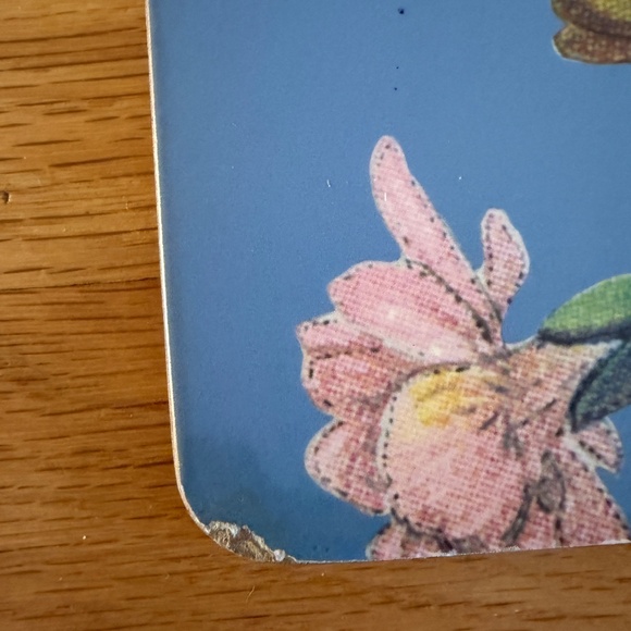 Mackenzie Childs Set of 2 Place Mats Boards Flowers Blue - Picture 13 of 16